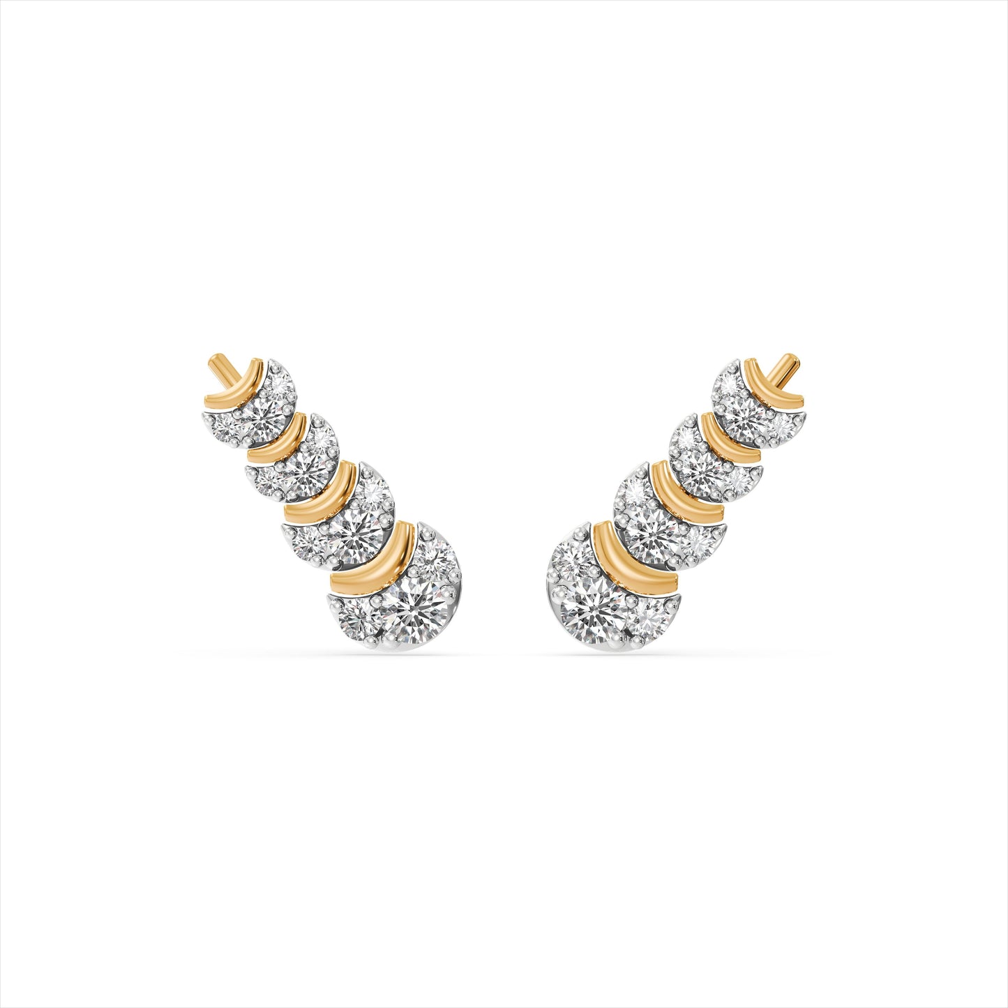 Soul Link 9KT Gold Laboratory Grown Diamond Earrings