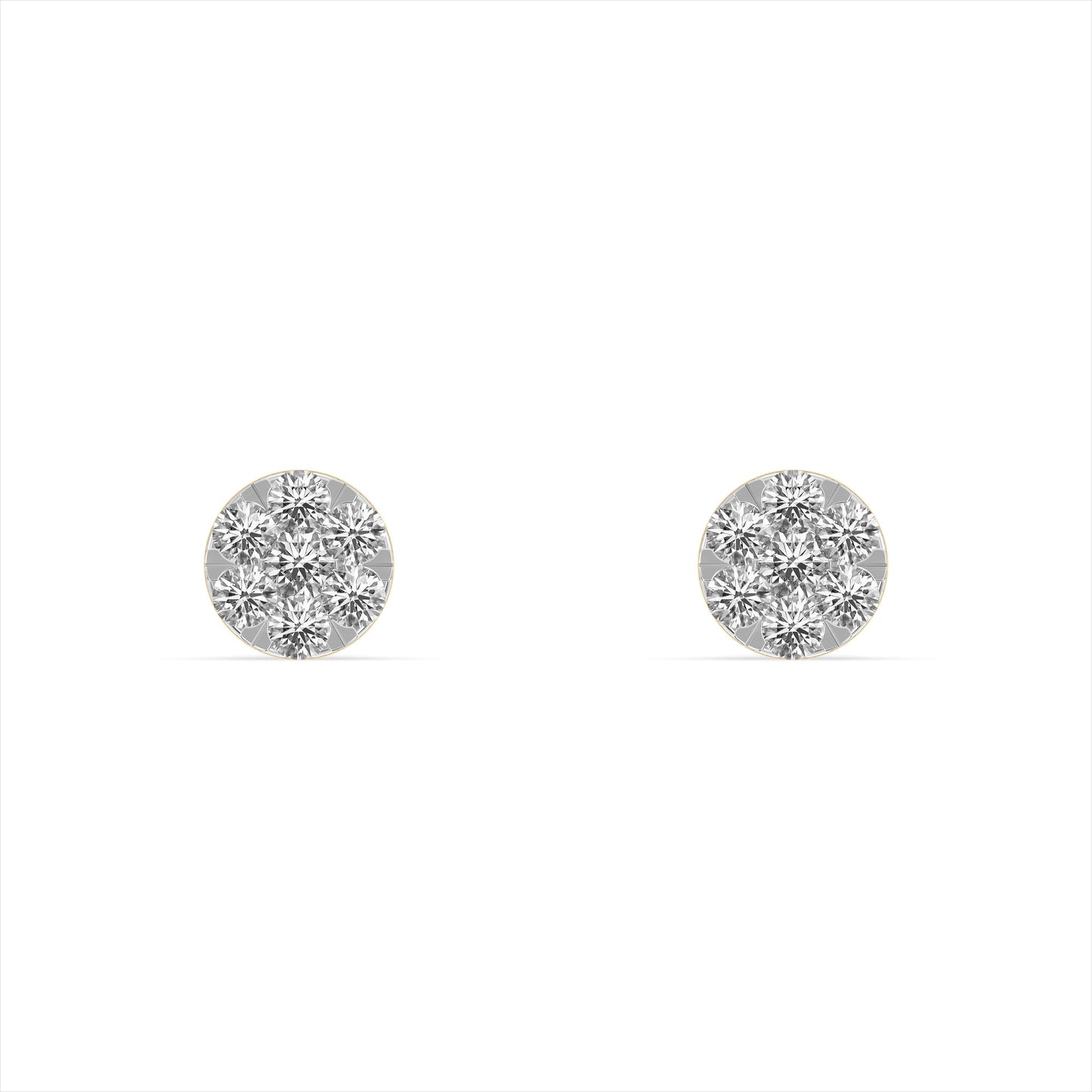 Refined 9KT Gold Laboratory Grown Diamond Earrings