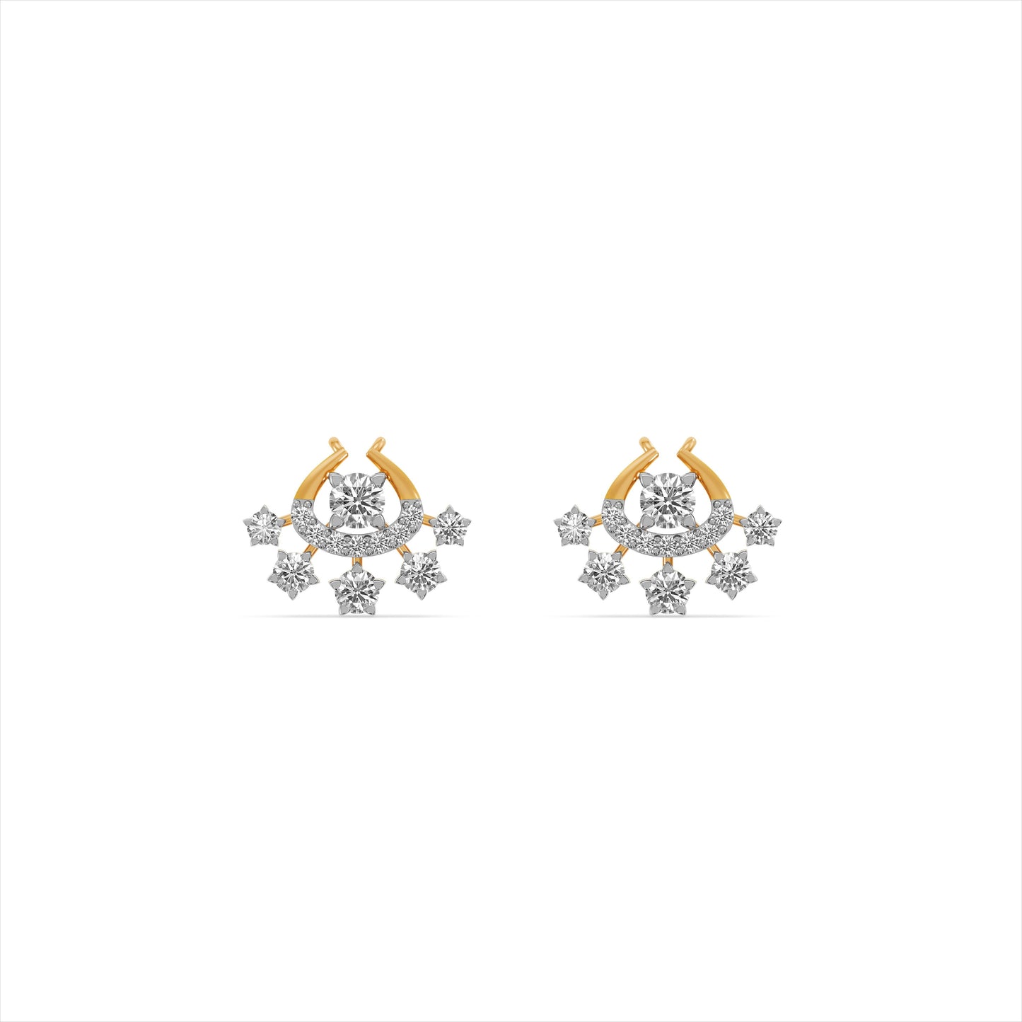 Royal Spark 9KT Gold Laboratory Grown Diamond Earrings