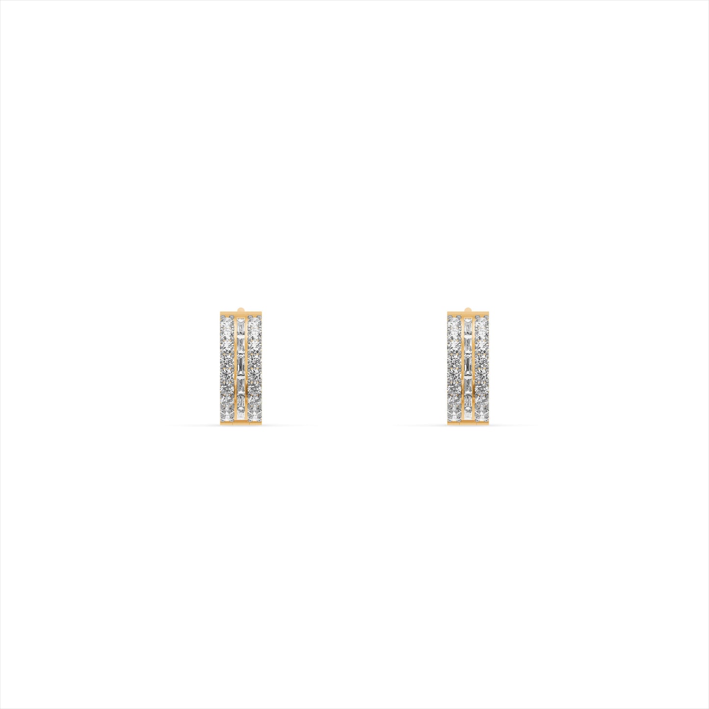 Eternal Glow 9KT Gold Laboratory Grown Diamond Hoop Earrings