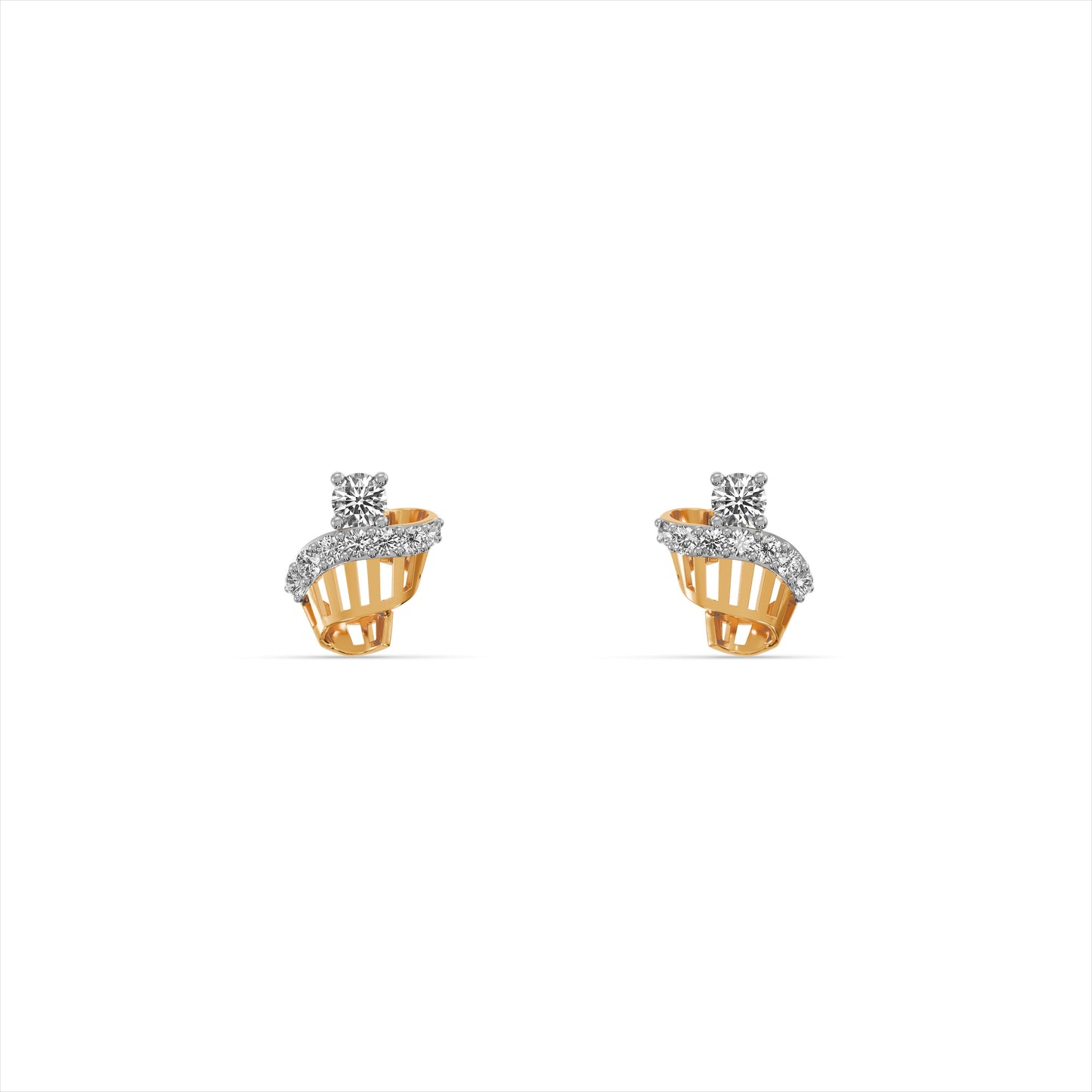 Show Stopping 9KT Gold Laboratory Grown Diamond Earrings