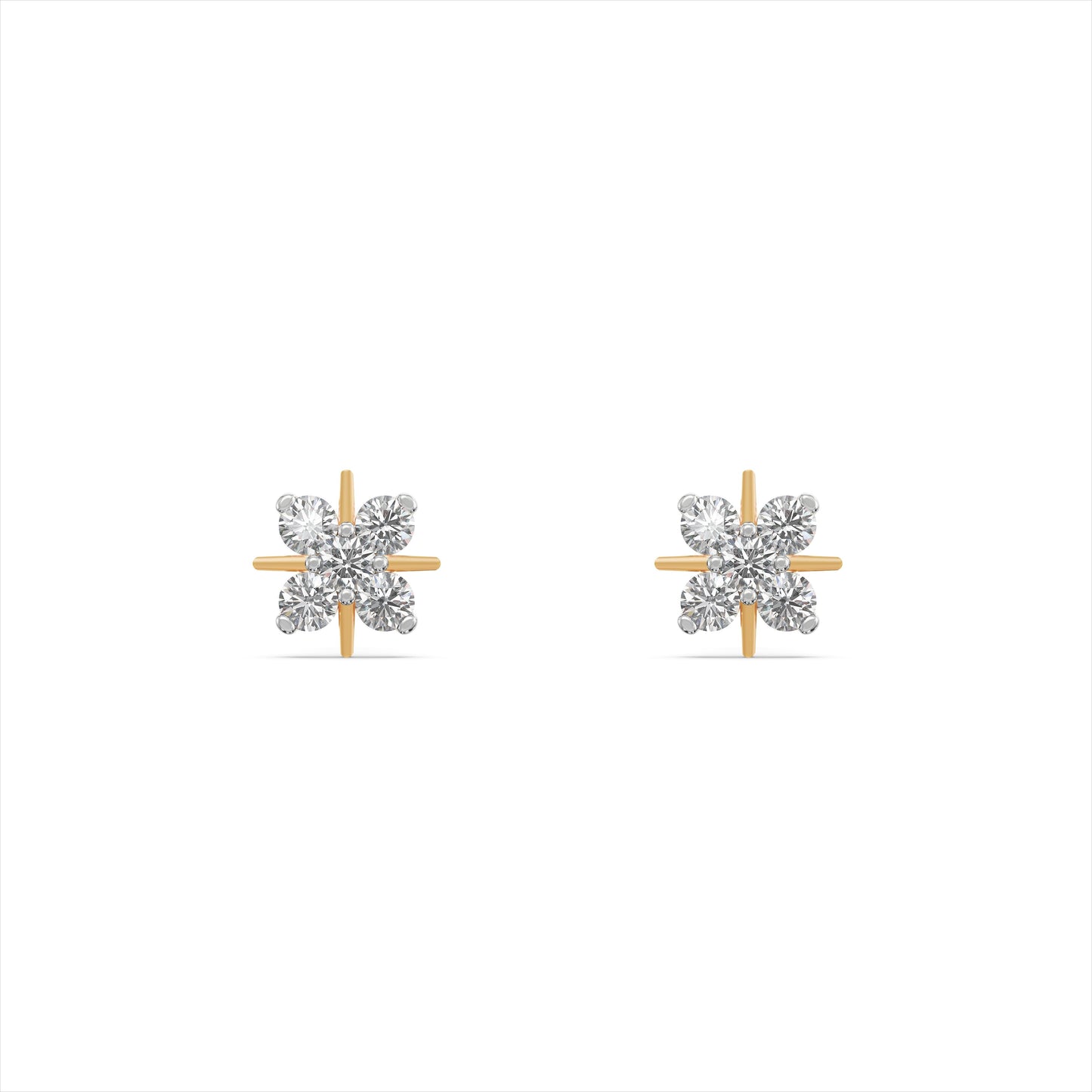 Crossing Spark 9KT Gold Laboratory Grown Diamond Earrings
