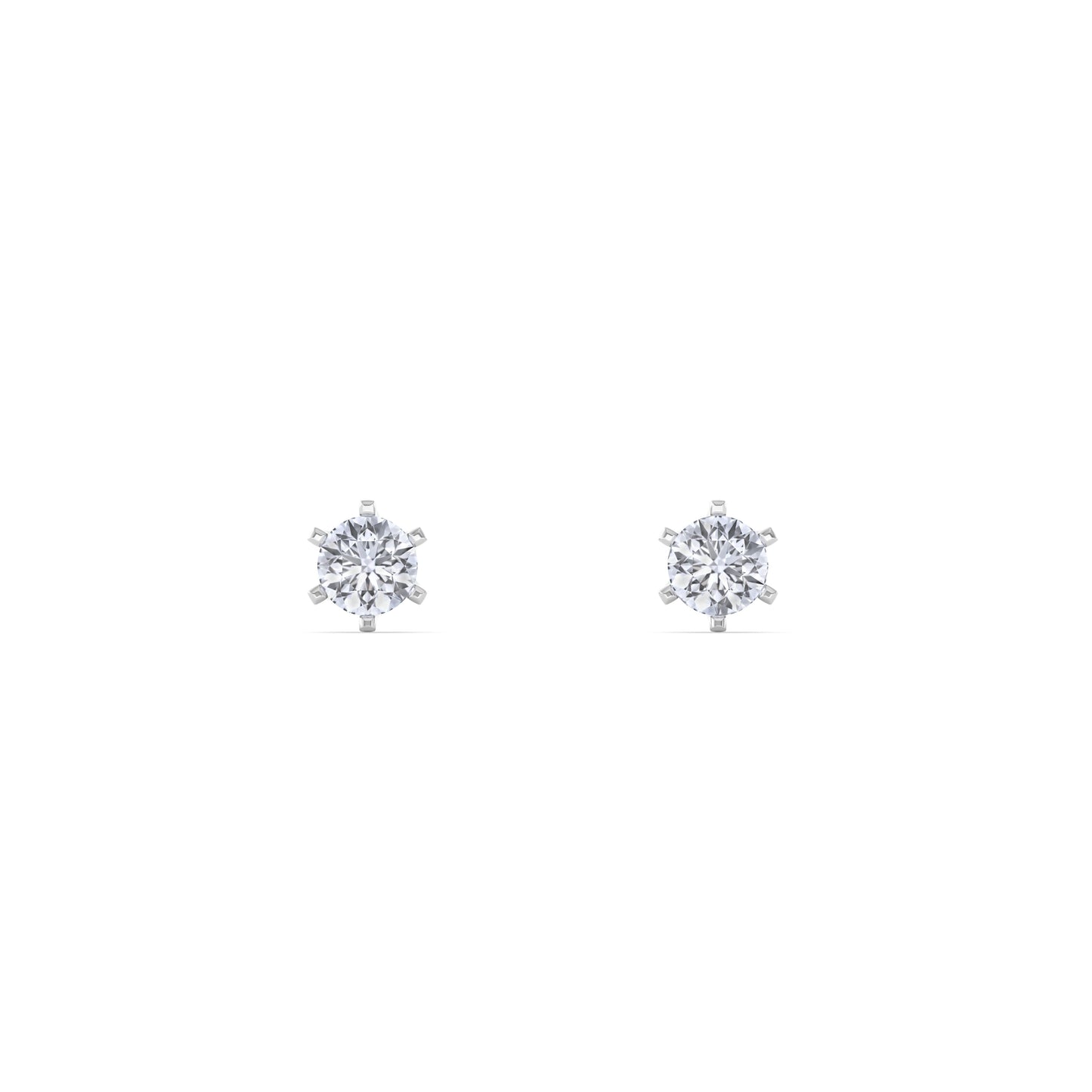 Lustre Pin 9KT Gold Laboratory Grown Diamond Studs for Multiple Piercings