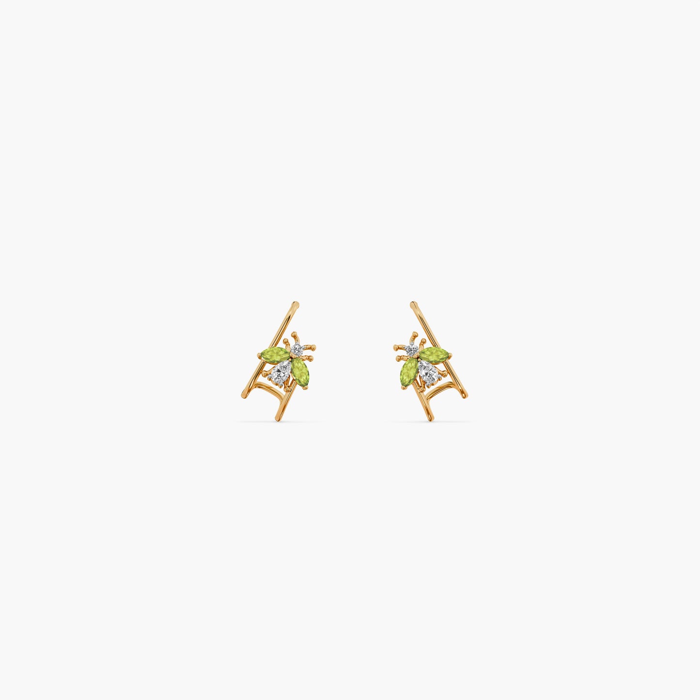 925 Sterling Silver Sunwing Fruitfly Earrings