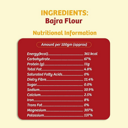 Naario Bajra atta 100% Organic Millet Flour