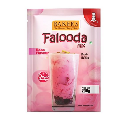 BAKERS Falooda Mix Powder - Chocolate, Pista and Rose