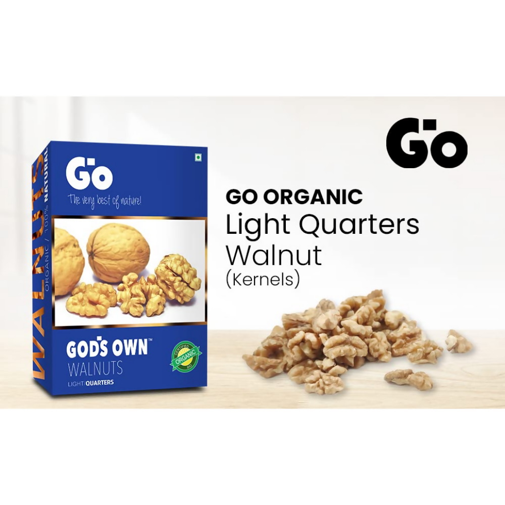 Go Organic Light Quarters & Extra Light Quarters Walnuts