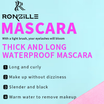 Ronzille Waterproof And Smudgeproof Two In One Mascara