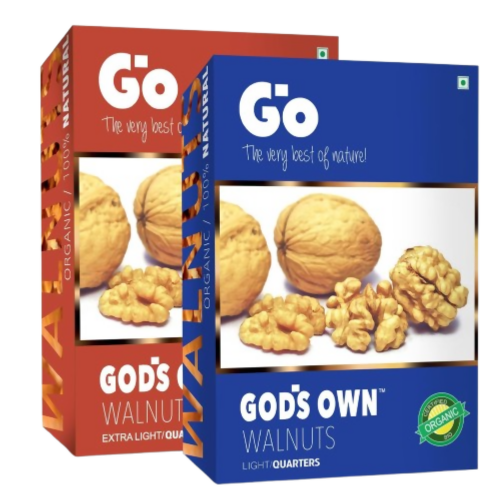 Go Organic Light Quarters & Extra Light Quarters Walnuts
