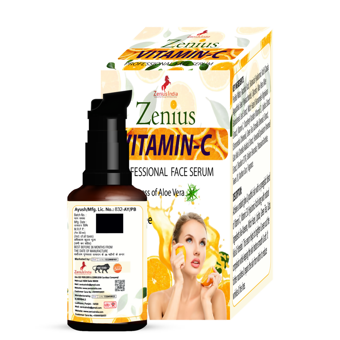 Zenius Vitamin-C Professional Face Serum for Glowing and Brighten Skin