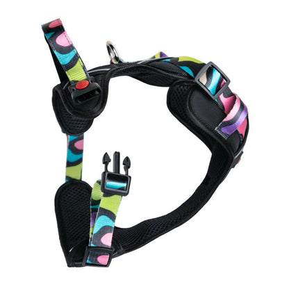 Waggety Adjustable Full Body Dog Harness - Comfortable Fit, Lightweight Polyester, Black