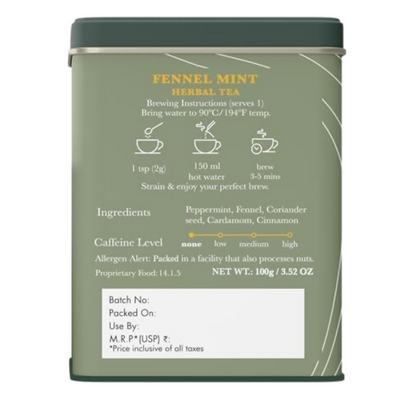 Luxmi Estates Fennel Mint Herbal Tea