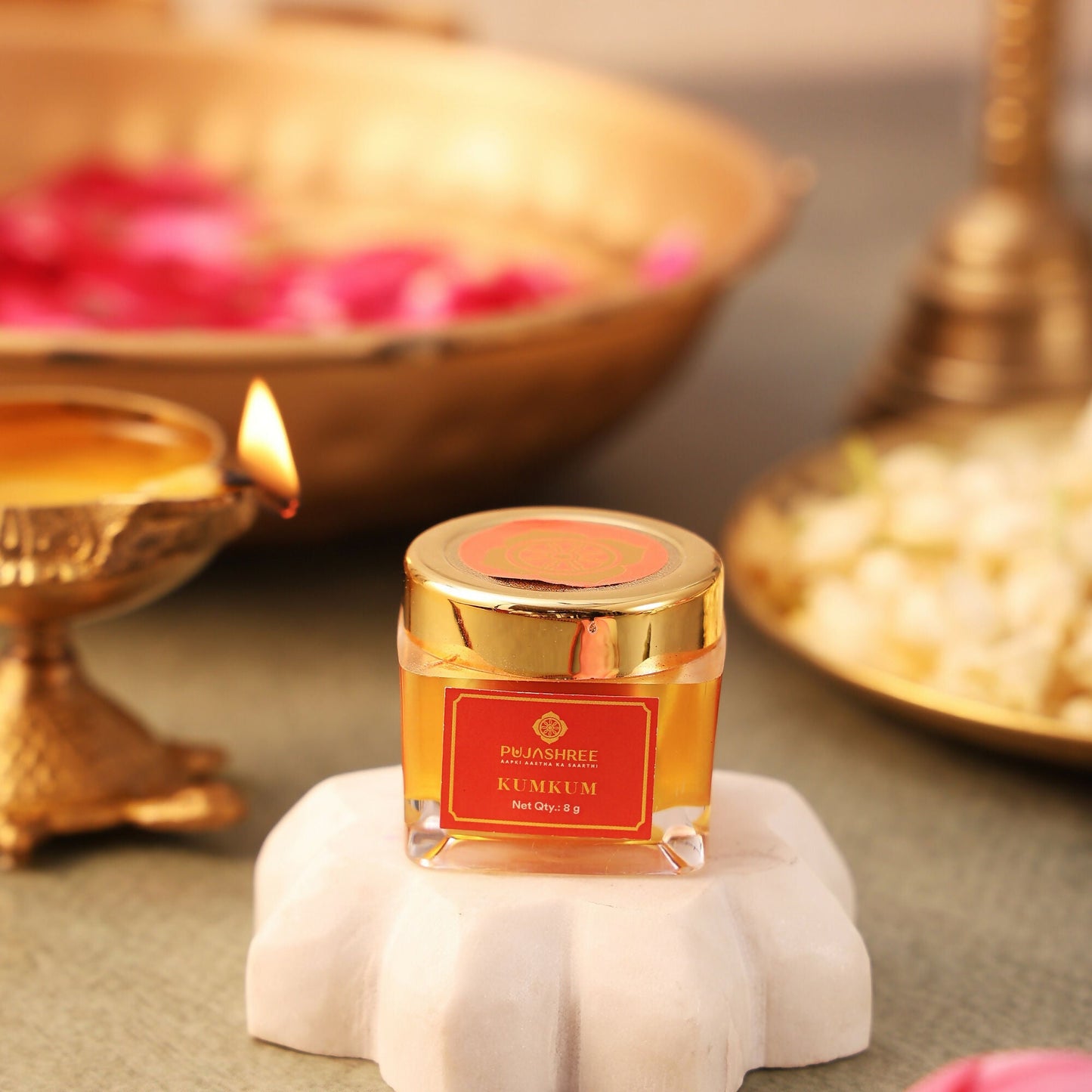 Pujashree KumKum  Pure Religious Tilak Powder for Daily Puja & Festivals