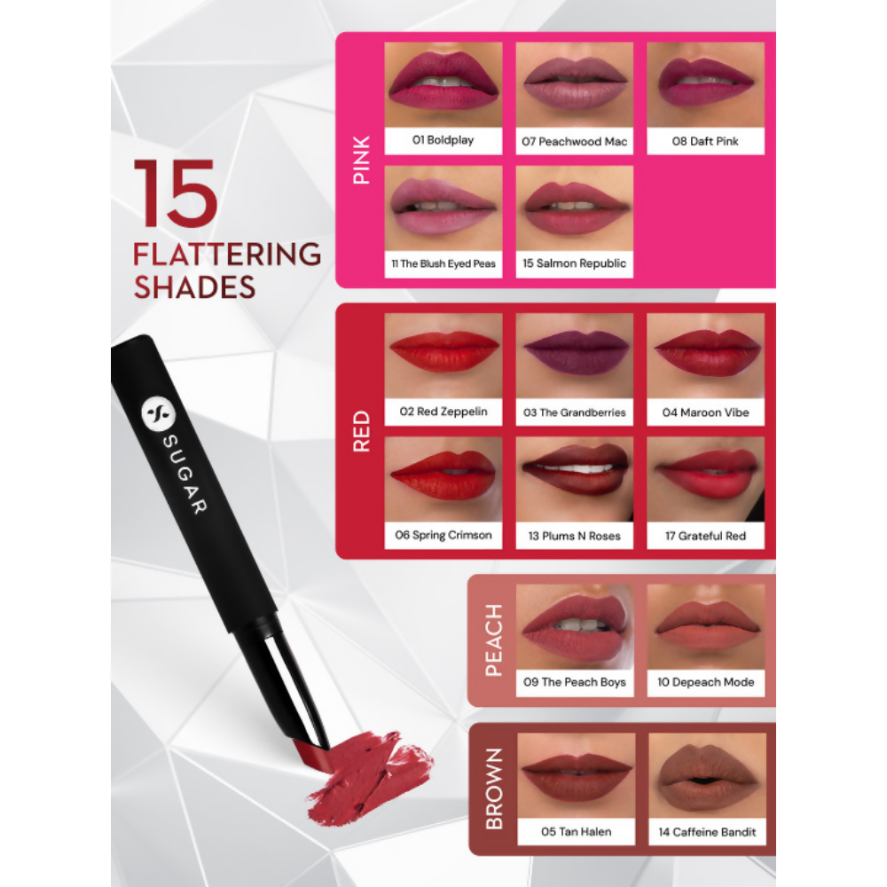 Sugar Cosmetics Matte Attack Transferproof Lipstick - 14 Caffeine Bandit
