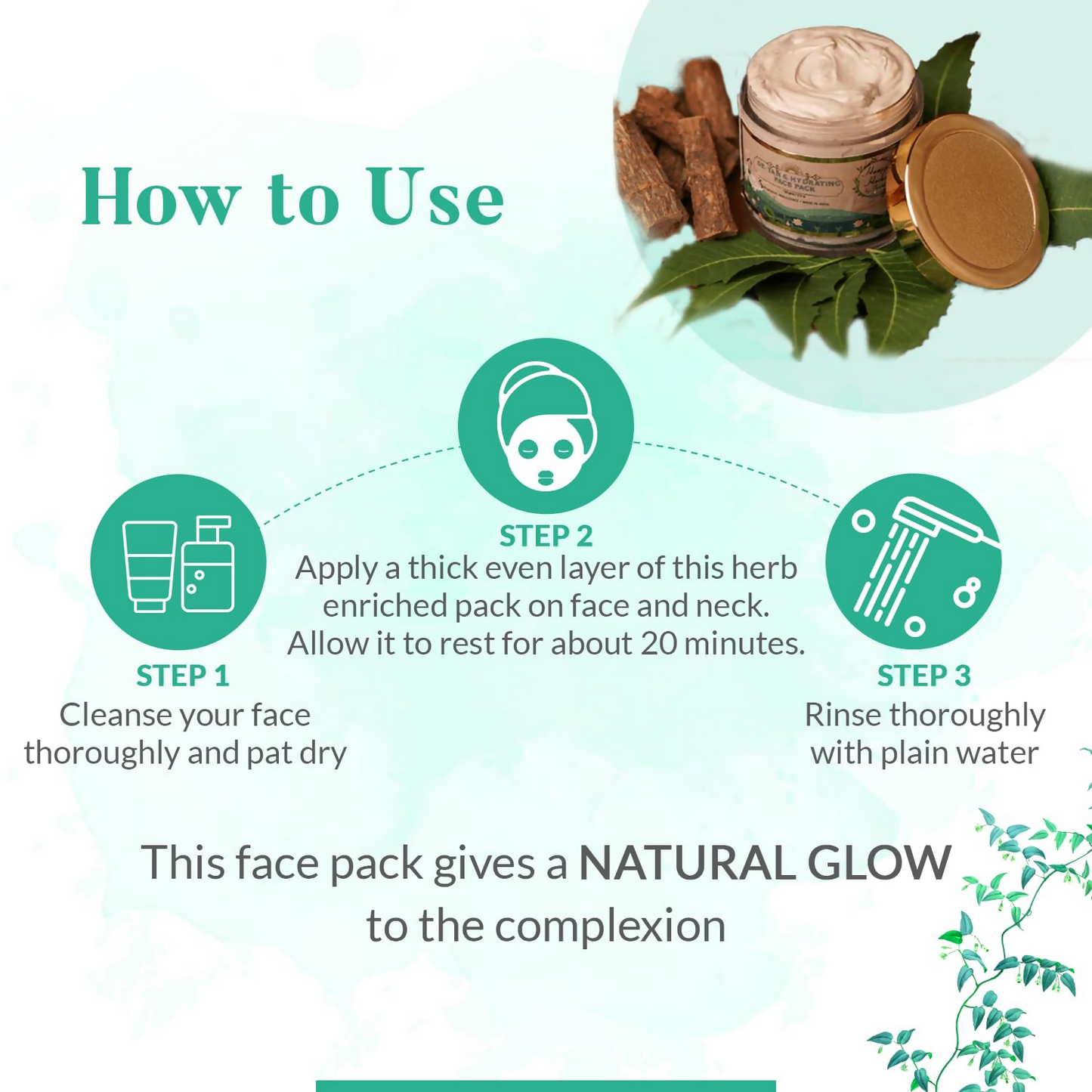 HaappyHerbs Ayurvedic De Tan & Hydrating Face Pack