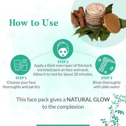 HaappyHerbs Ayurvedic De Tan & Hydrating Face Pack