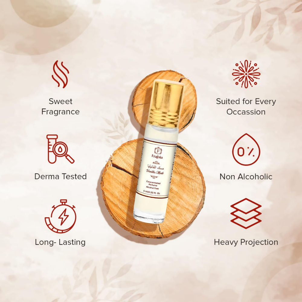 Frabia Vanilla Musk Perfume Oil Roll-On