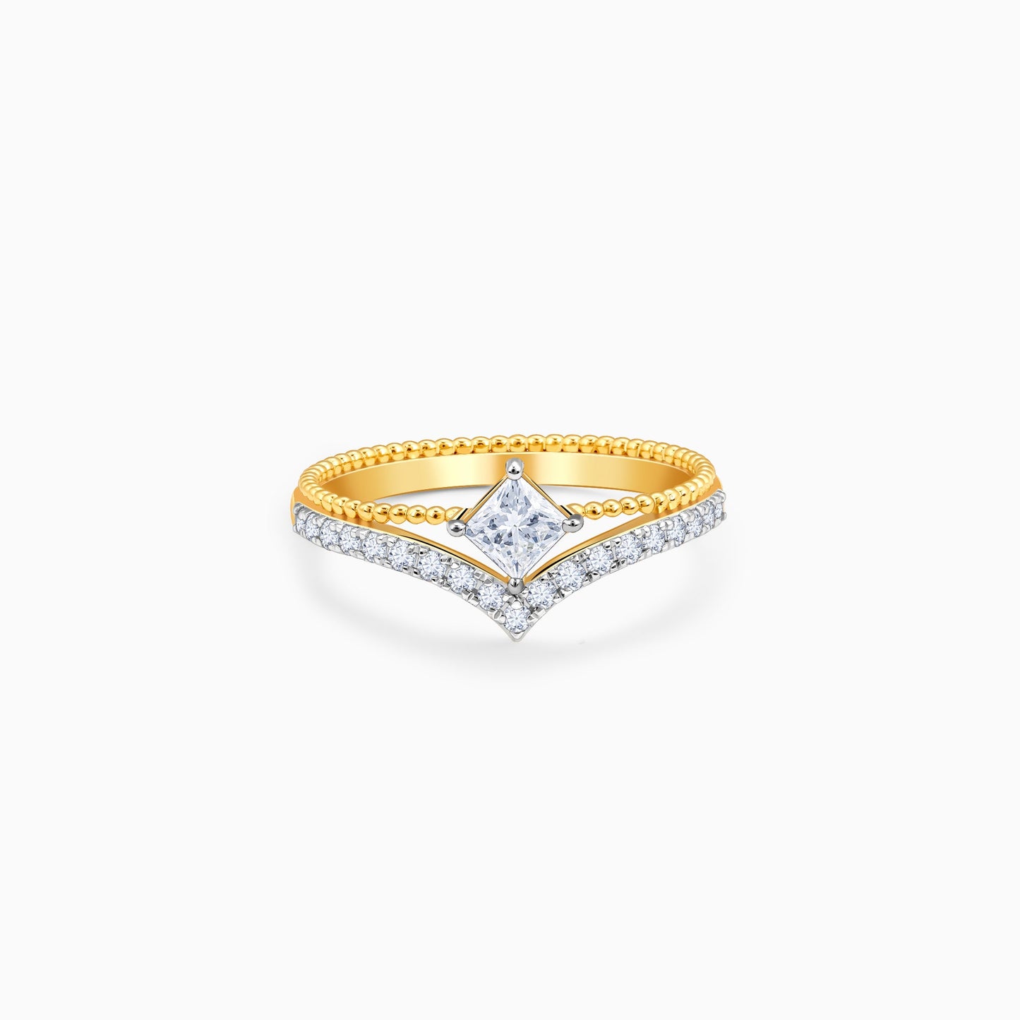 Gold Enigma Layered Lab Grown Diamond Ring