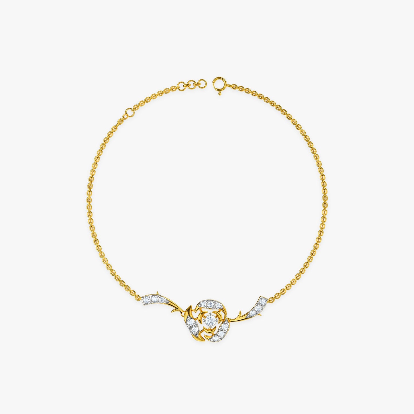 Gold Horizon Bloom Lab Grown Diamond Bracelet