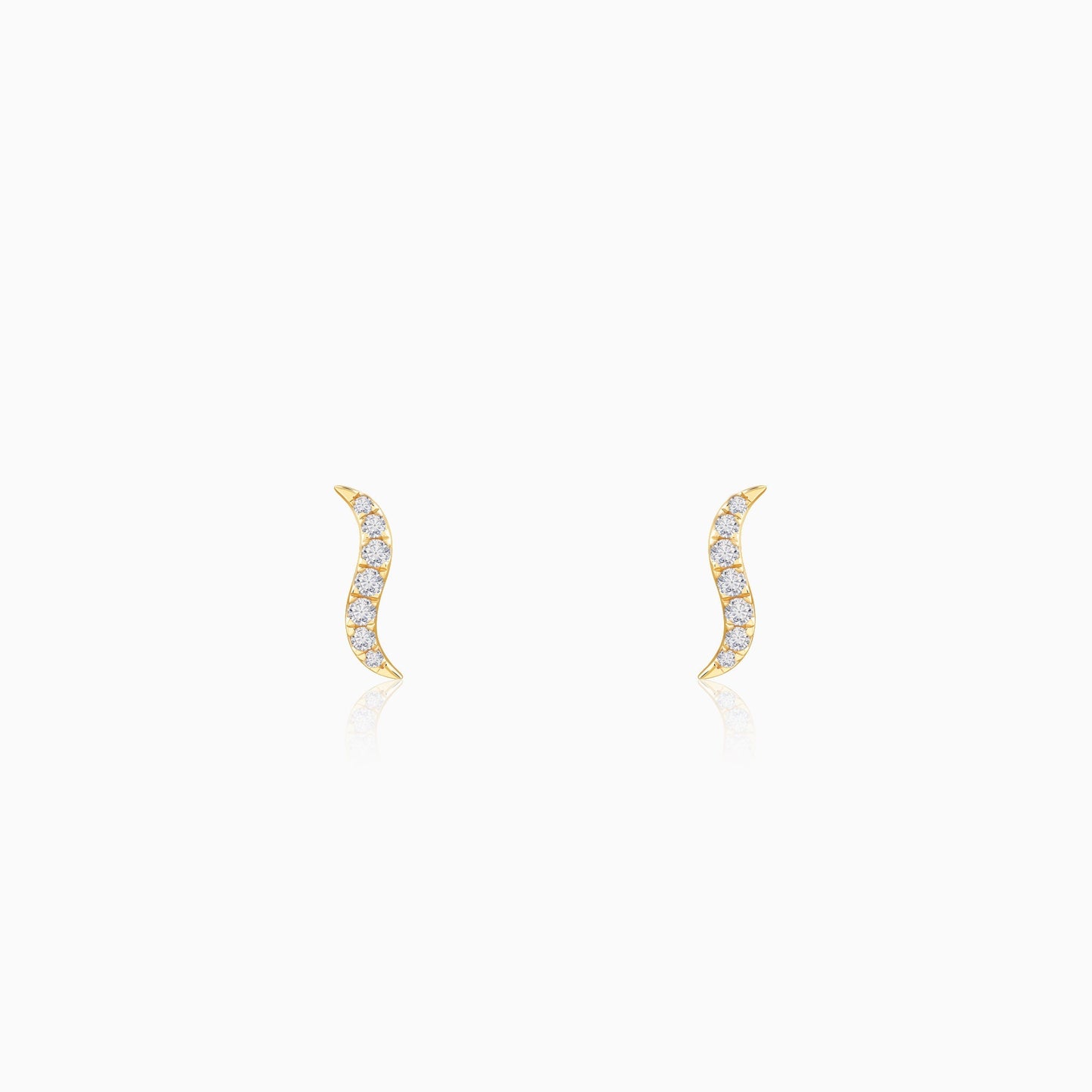 Gold Sway Lab Grown Diamond Studs