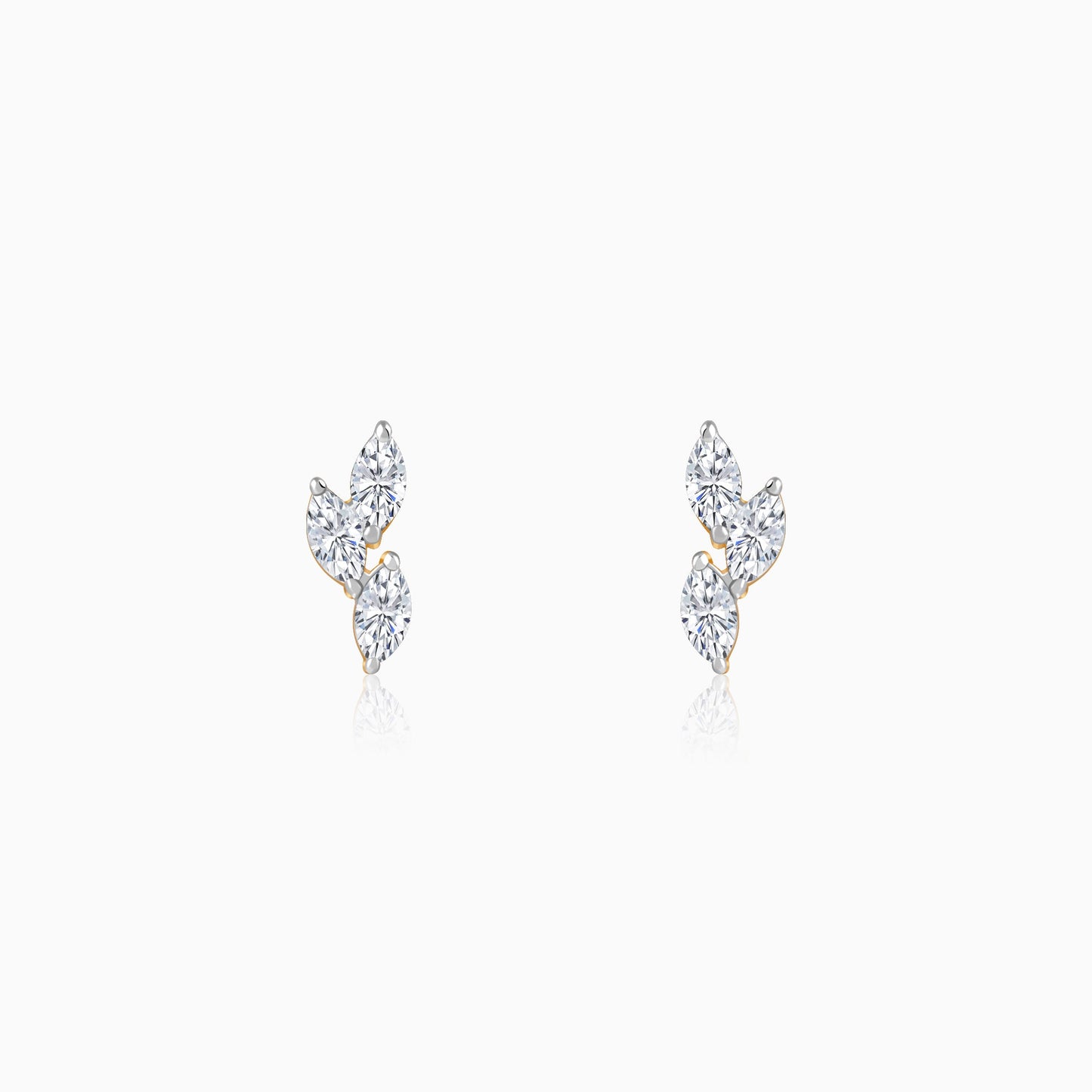 Gold Vine of Love Lab Grown Diamond Earrings