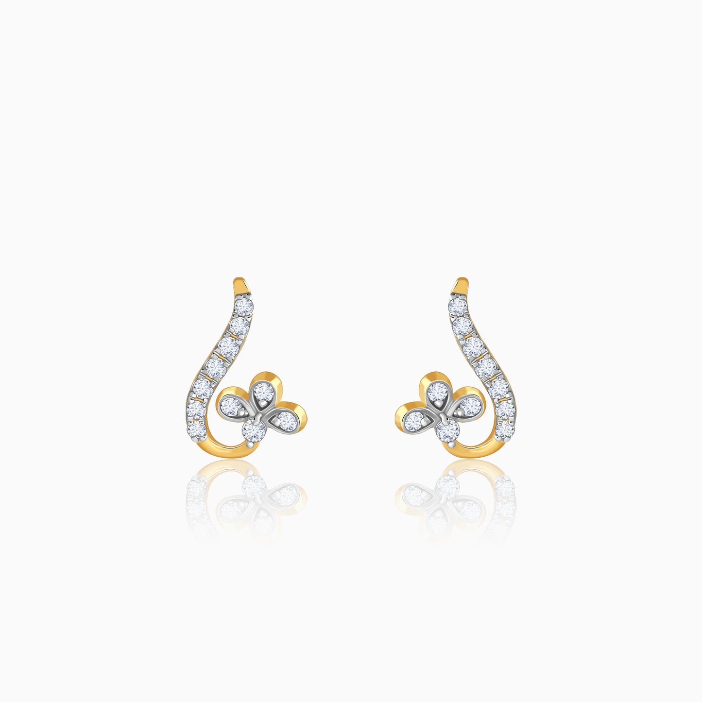 Gold Liora Lab Grown Diamond Earrings