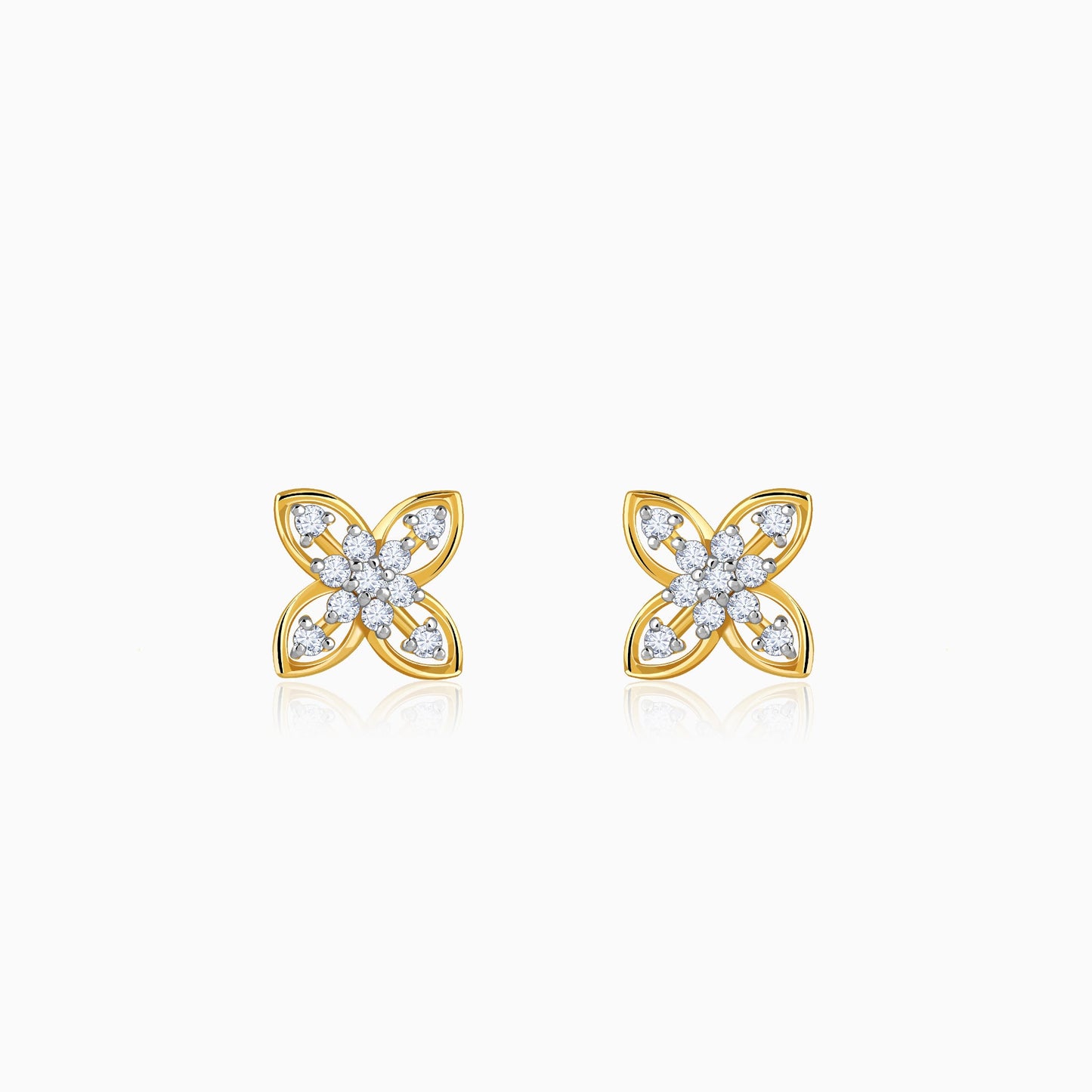 Gold Mirelle Lab Grown Diamond Earrings