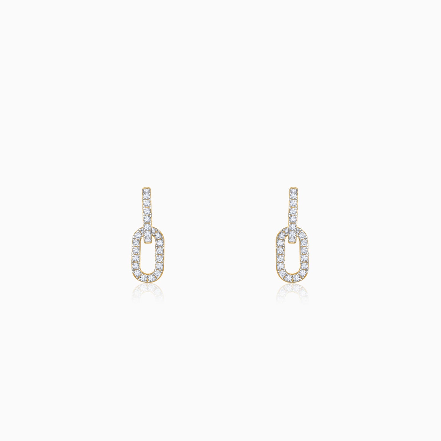 Gold Classic Shine Lab Grown Diamond Earrings