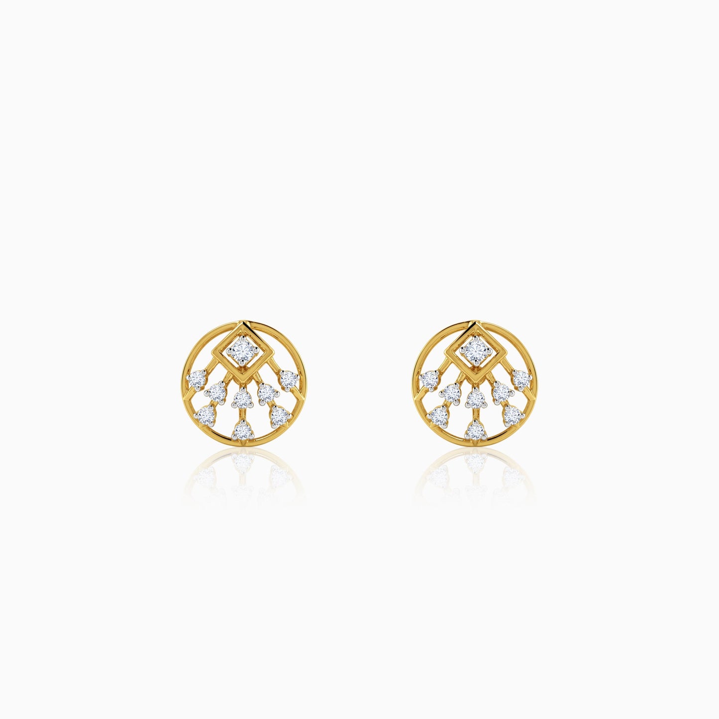 Gold Solene Lab Grown Diamond Earrings