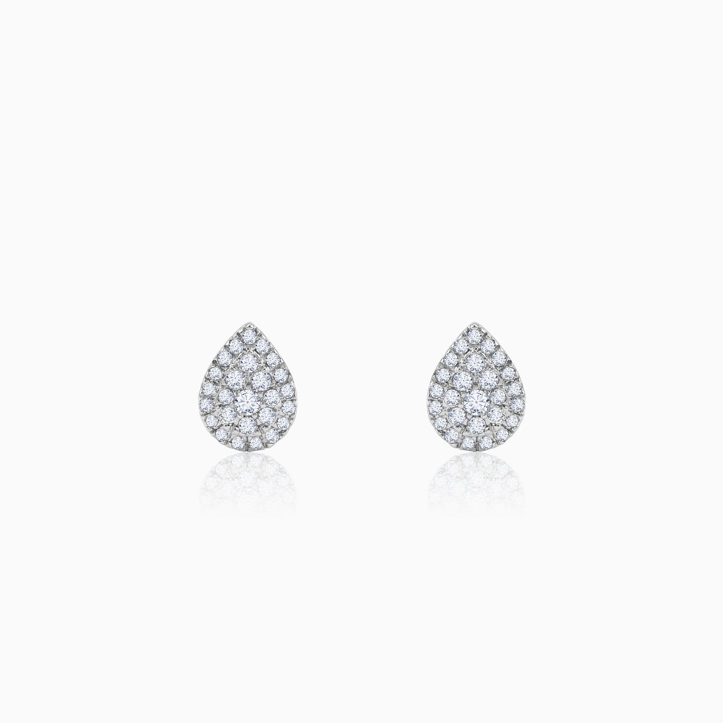 Gold Drape Lab Grown Diamond Earrings