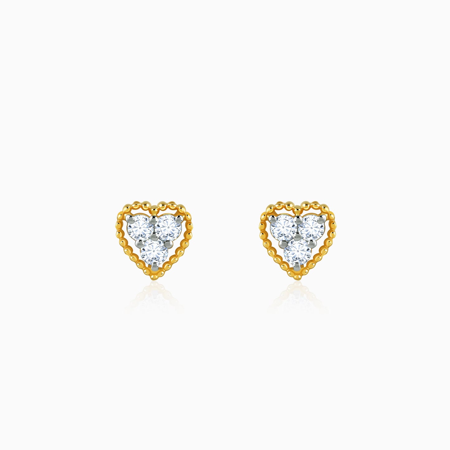 Gold Aurahart Lab Grown Diamond Earrings