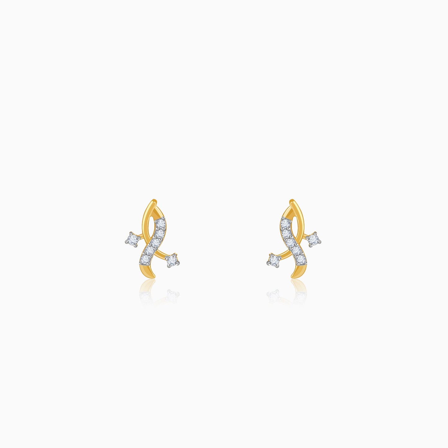 Gold Enchanted Lab Grown Diamond Studs