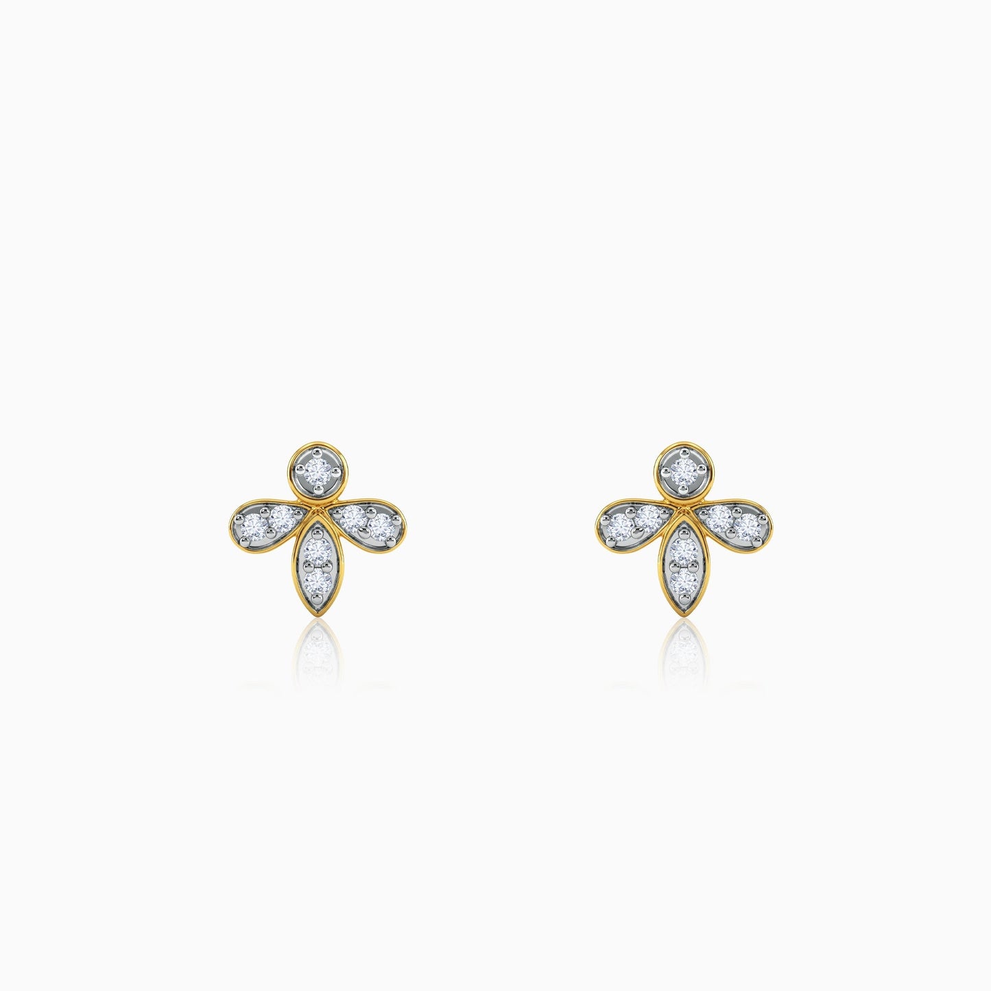 Gold Luna Spark Lab Grown Diamond Earrings