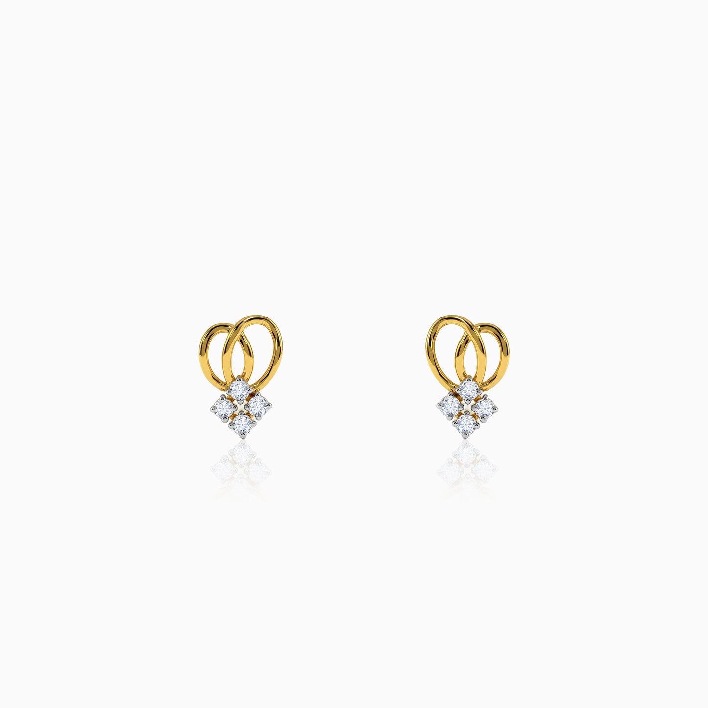 Gold Luv Lab Grown Diamond Studs