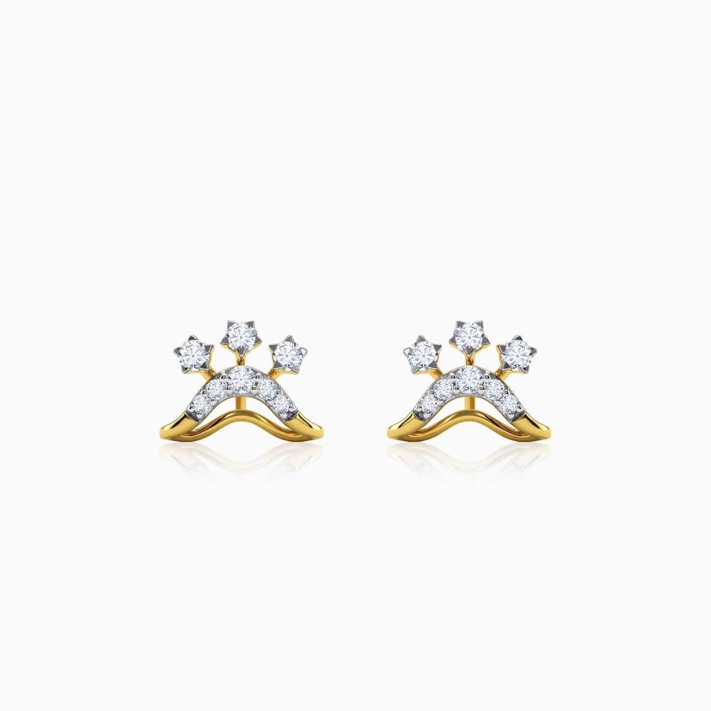 Gold Seraphina Lab Grown Diamond Earrings