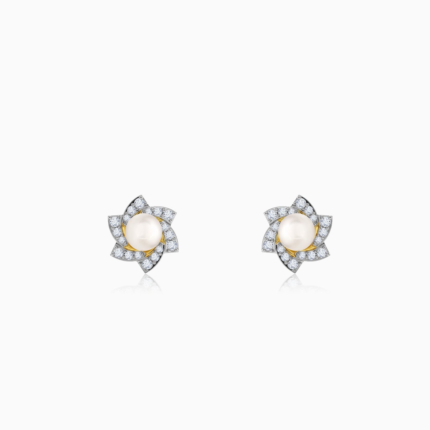 Anushka Sharma Gold Soft Centre Lab Grown Diamond Earrings