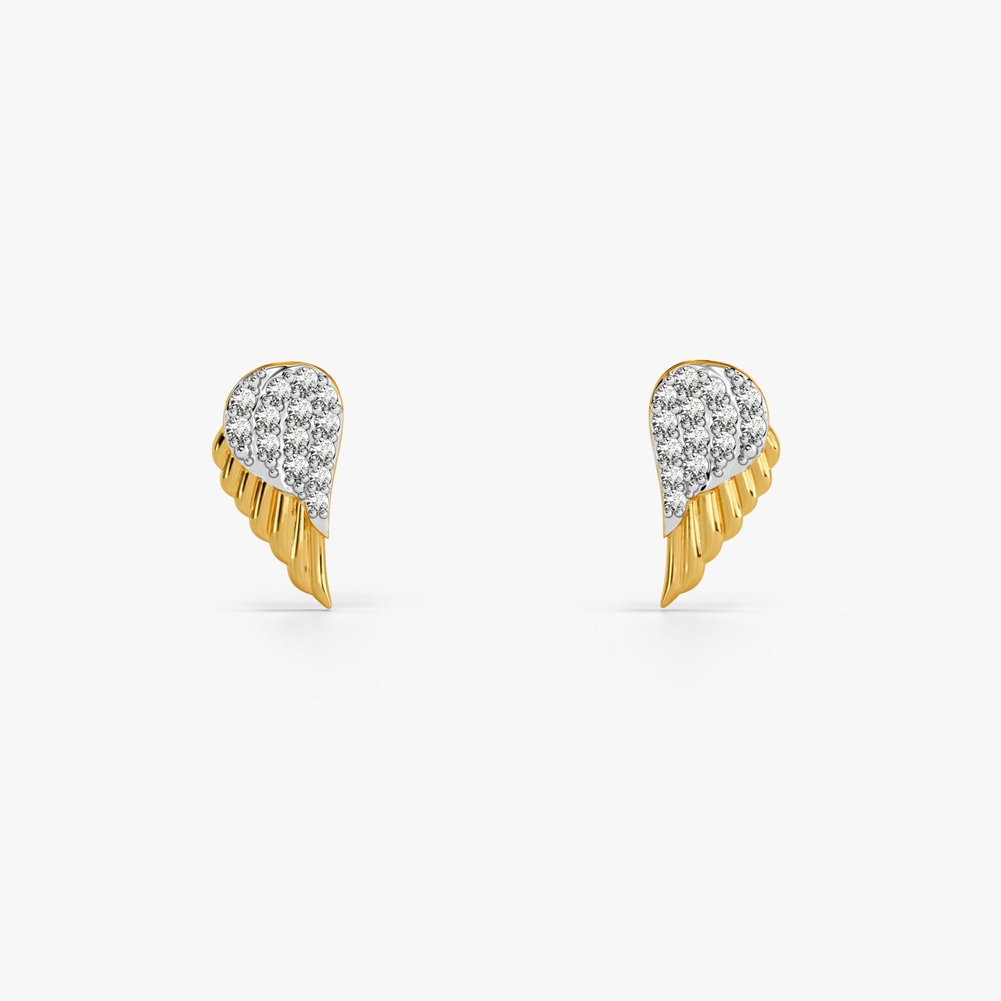 Gold Ethereal Flight Lab Grown Diamond Earrings