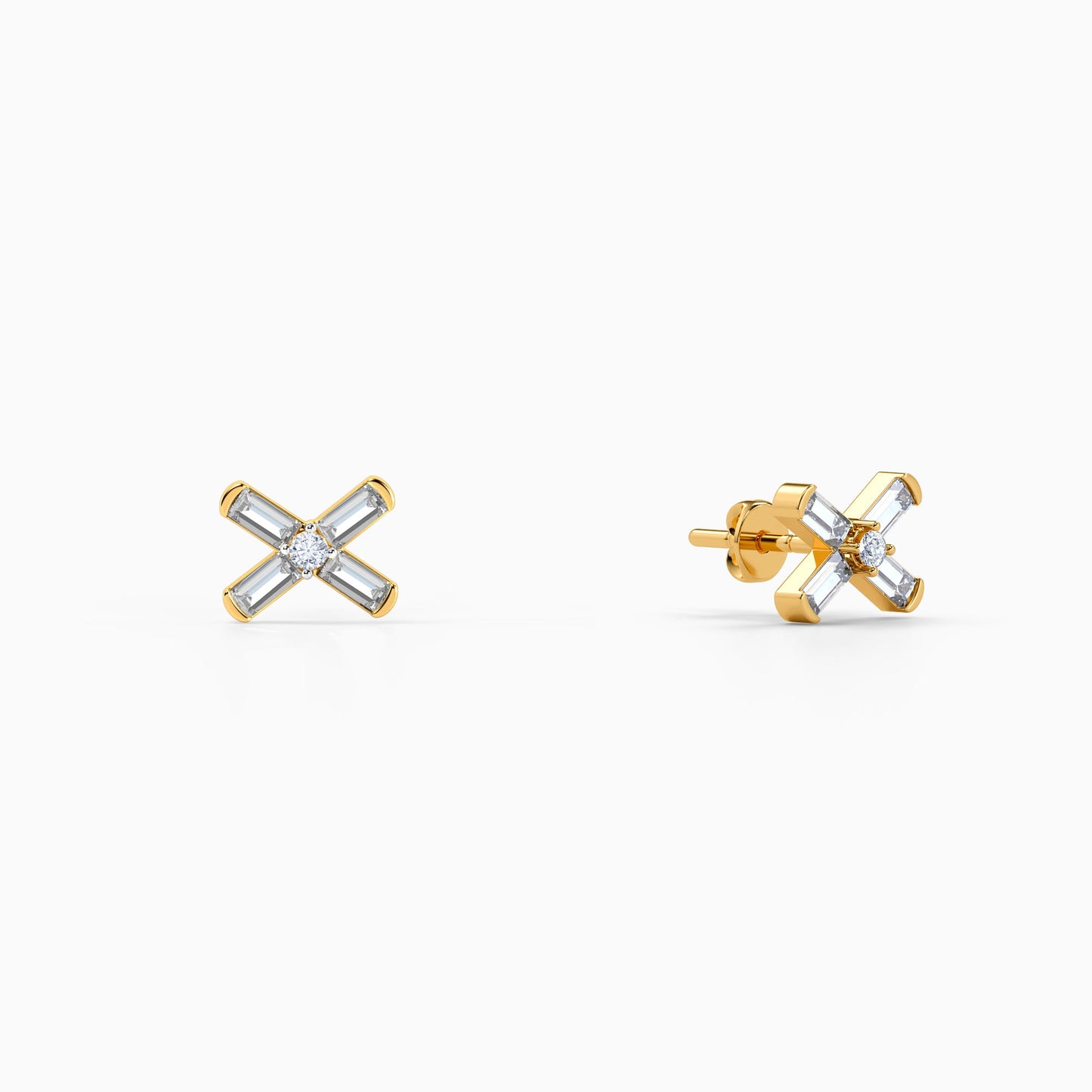 Gold Stellara Glow Lab Grown Diamond Earrings