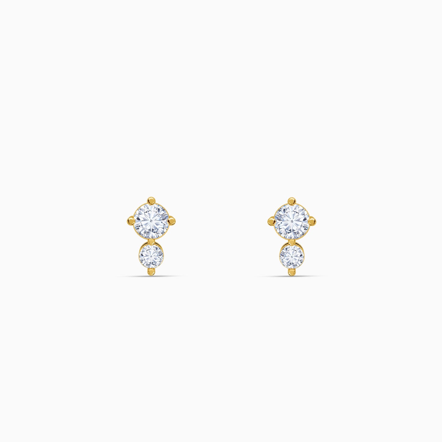 Gold Vespera Drift Lab Grown Diamond Earrings