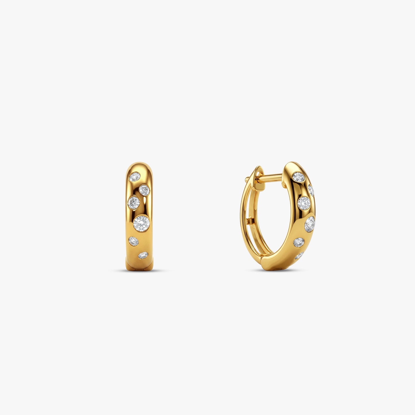 Gold Eclipse Glow Lab Grown Diamond Earrings