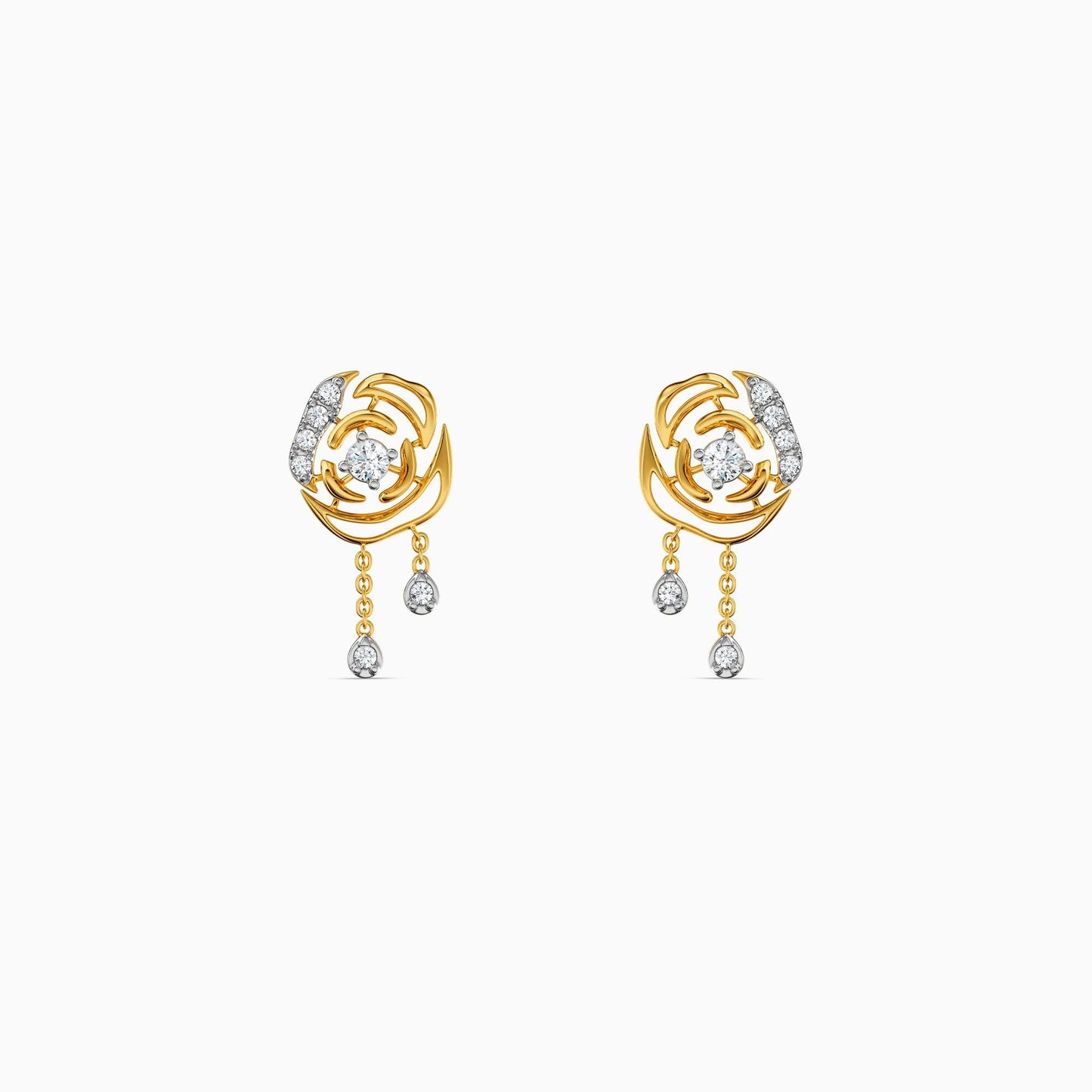 Gold Luna Glow Lab Grown Diamond Earrings