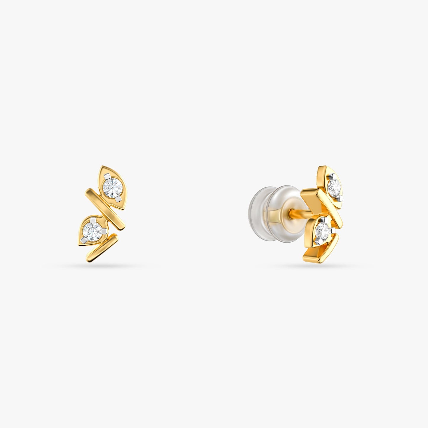 Gold Metamorphosis Lab Grown Diamond Earrings