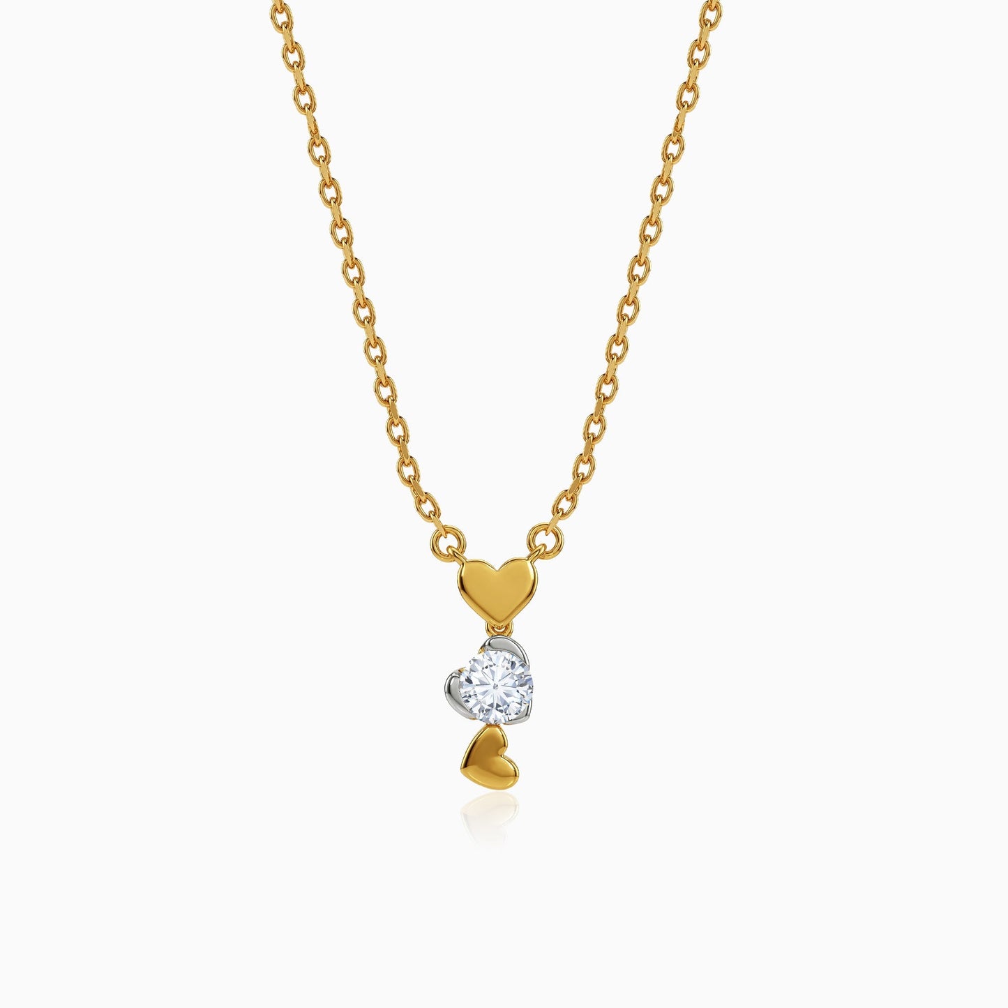 Gold Zephyr Lab Grown Diamond Necklace
