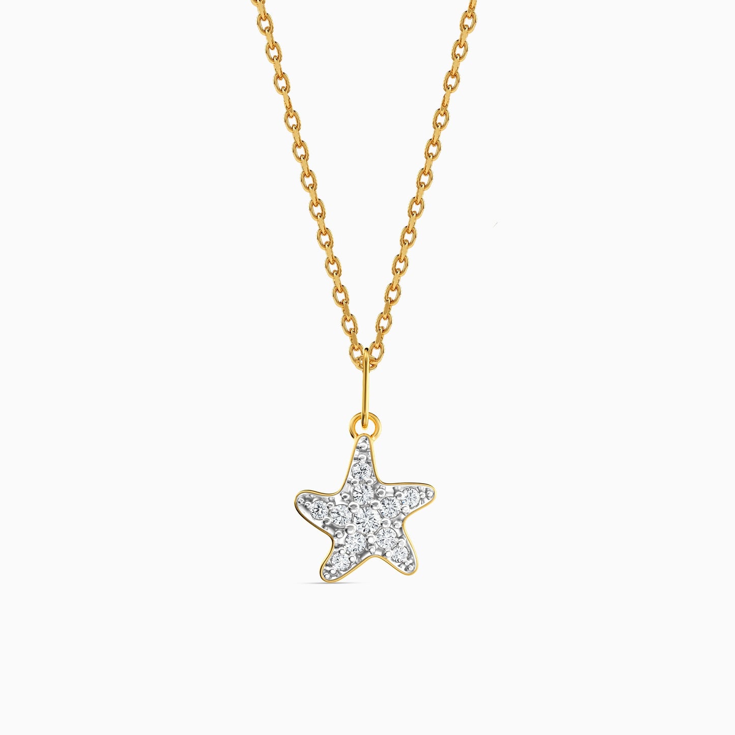 Gold Radiant Aureole Lab Grown Diamond Pendant