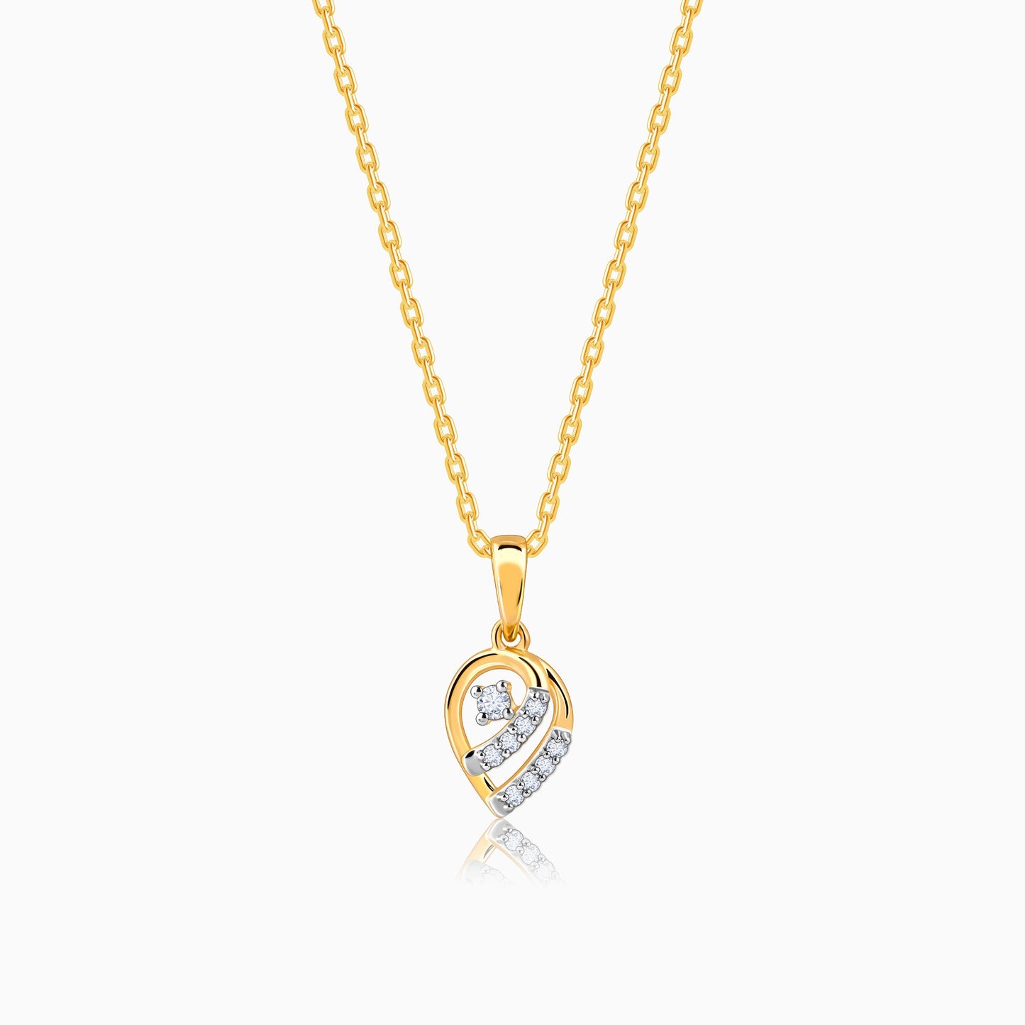 Gold Pearsome Diamond Pendant