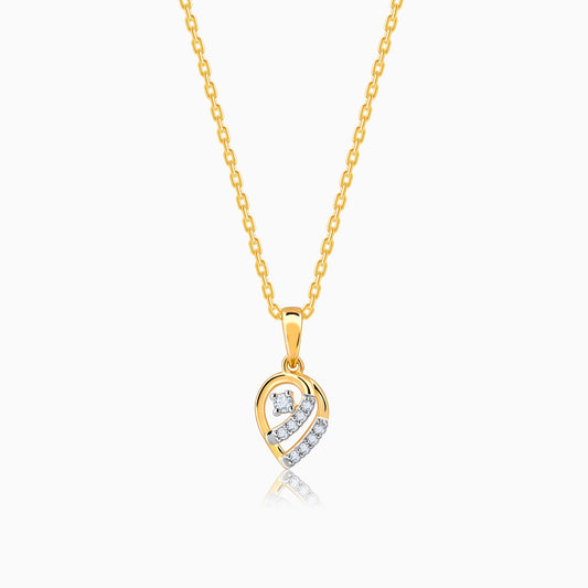 Gold Pearsome Diamond Pendant