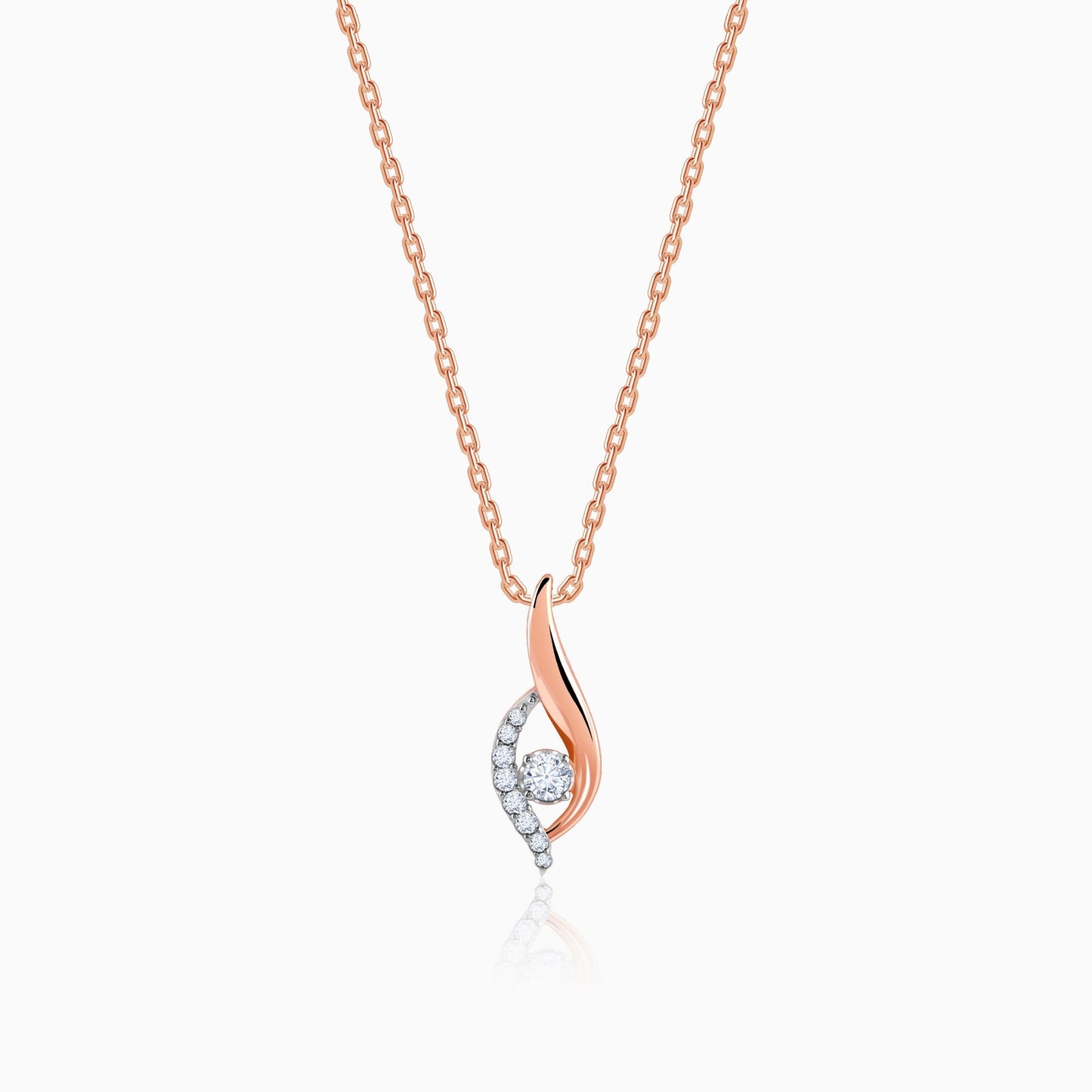 Rose Gold Serenade Diamond Pendant