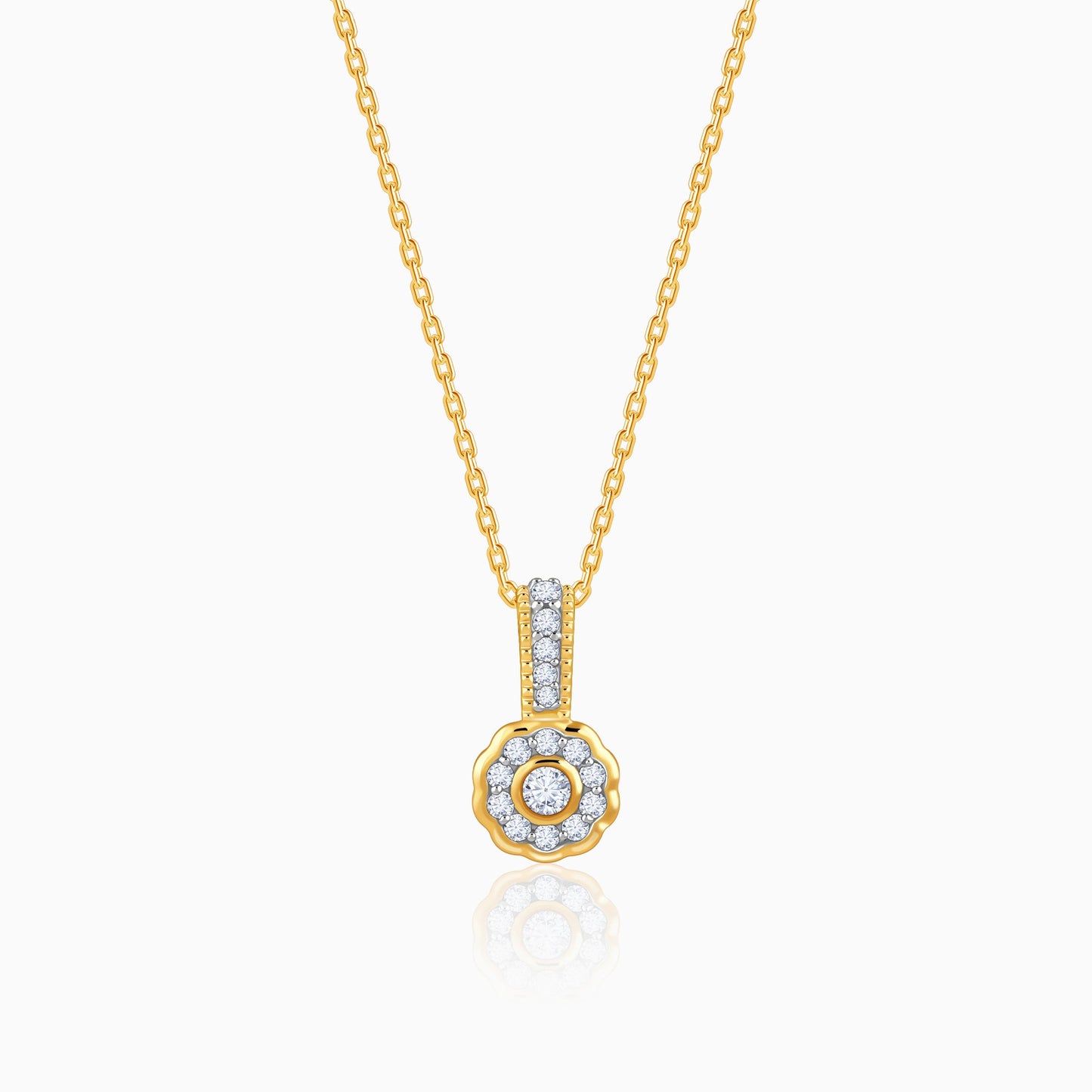 Gold Aurabelle Lab Grown Diamond Pendant