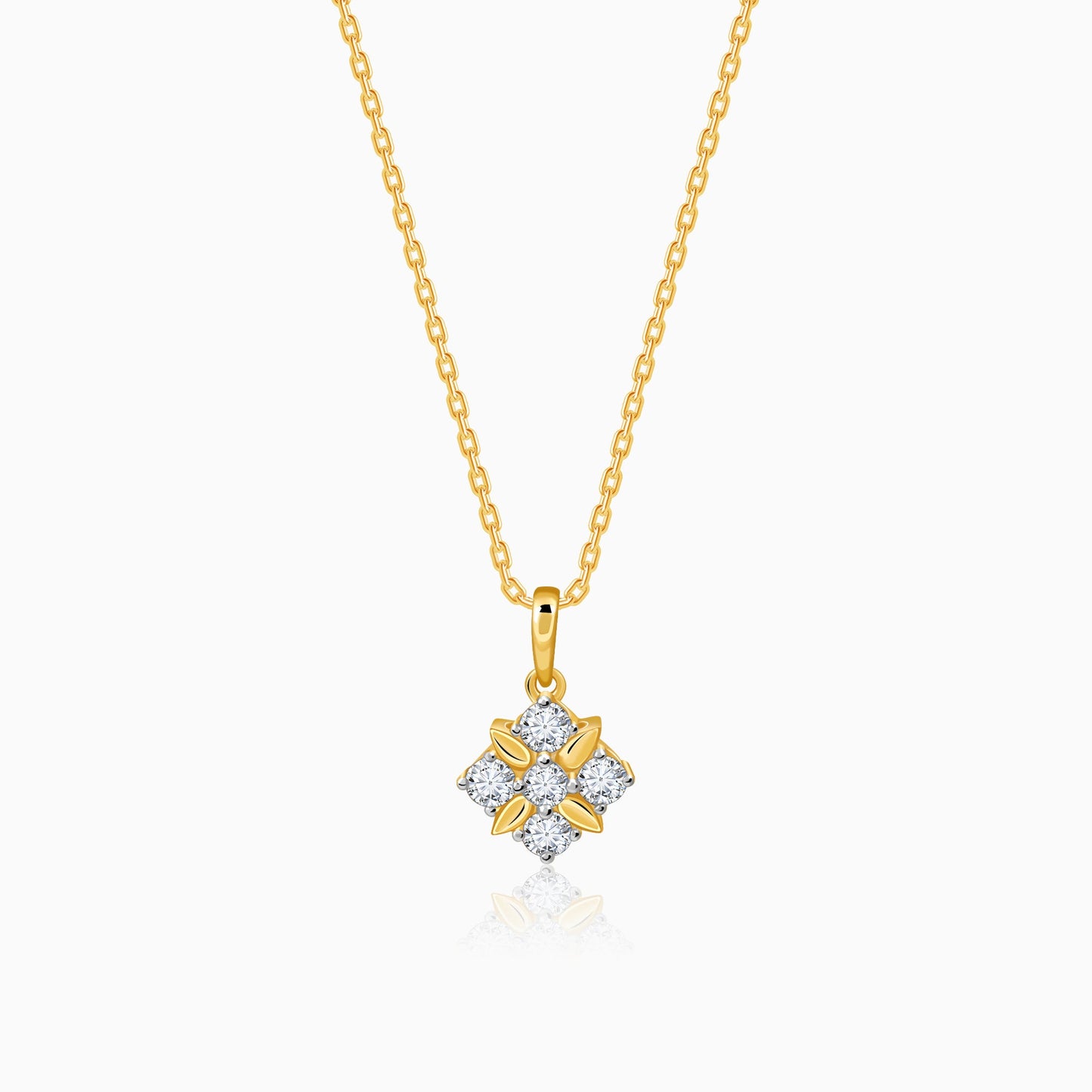 Gold Glint Lab Grown Diamond Pendant