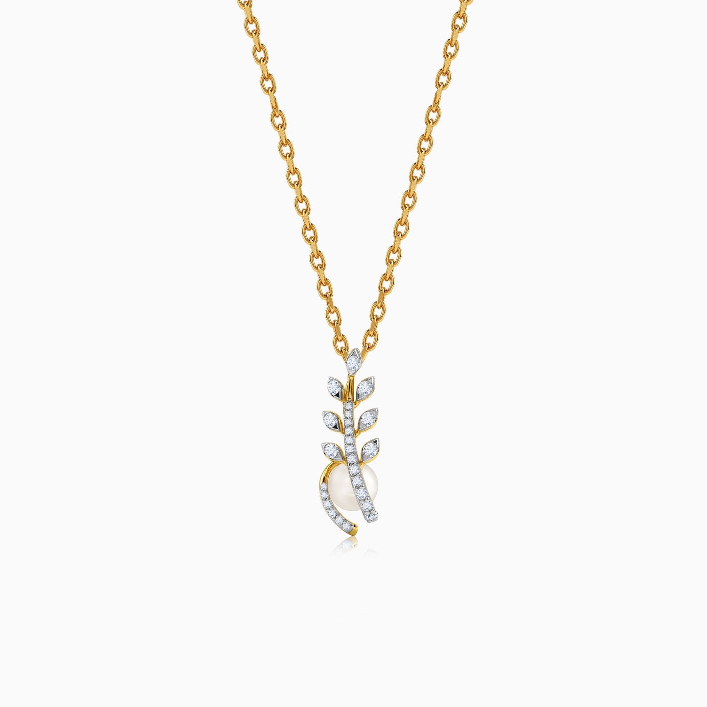 Gold Arohi Lab Grown Diamond Pendant
